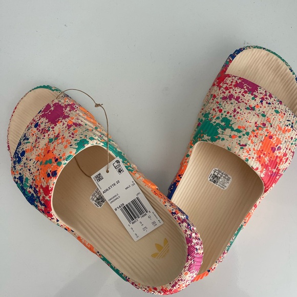 Adidas Multicolor Splash Slides - Picture 2 of 3